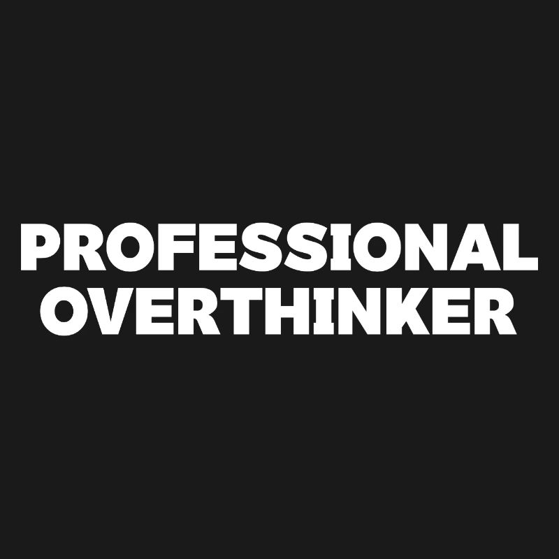 Futuristic Overthinker Typography Design