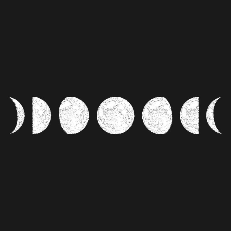 Séquence de cercles de phase de lune