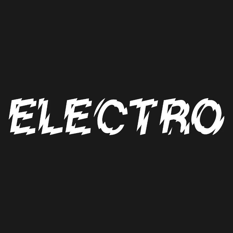 Conception de logo typographique de musique électro