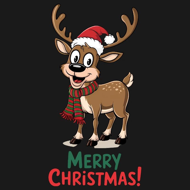 Pull de Noël en renne Drôle mignon mignon