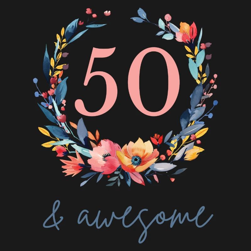 50 & awesome! customizable