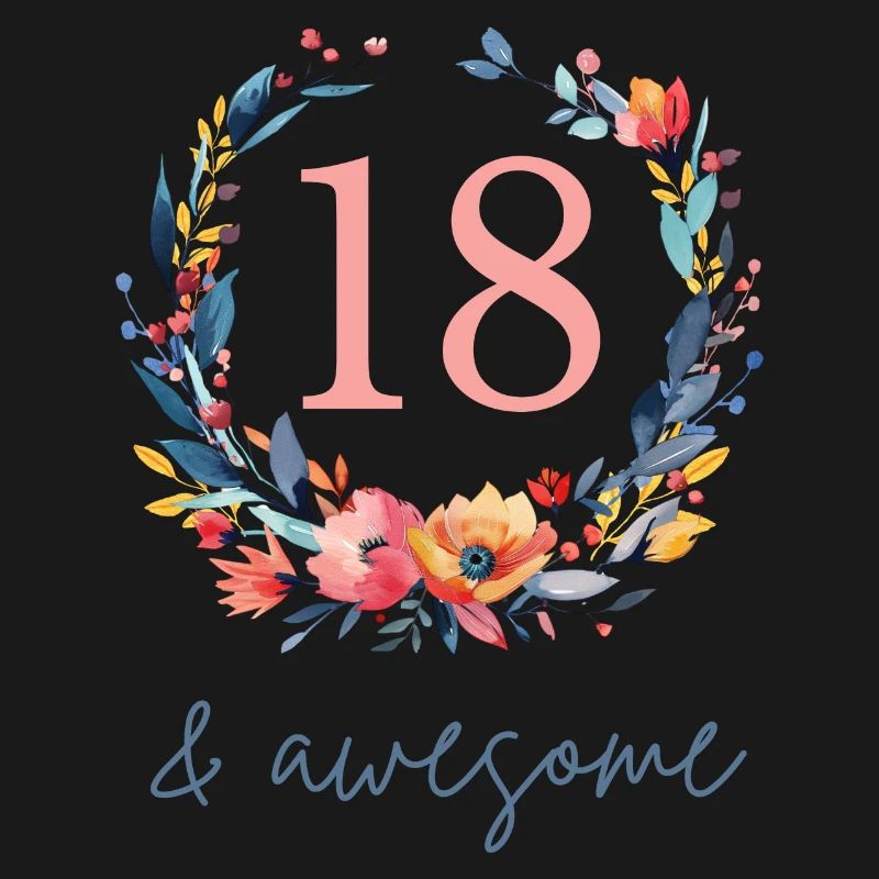 18 & awesome! customizable