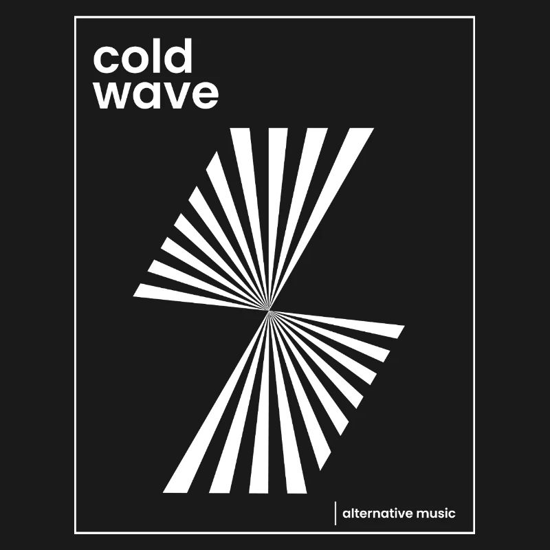 Conception d’affiche de musique Cold Wave