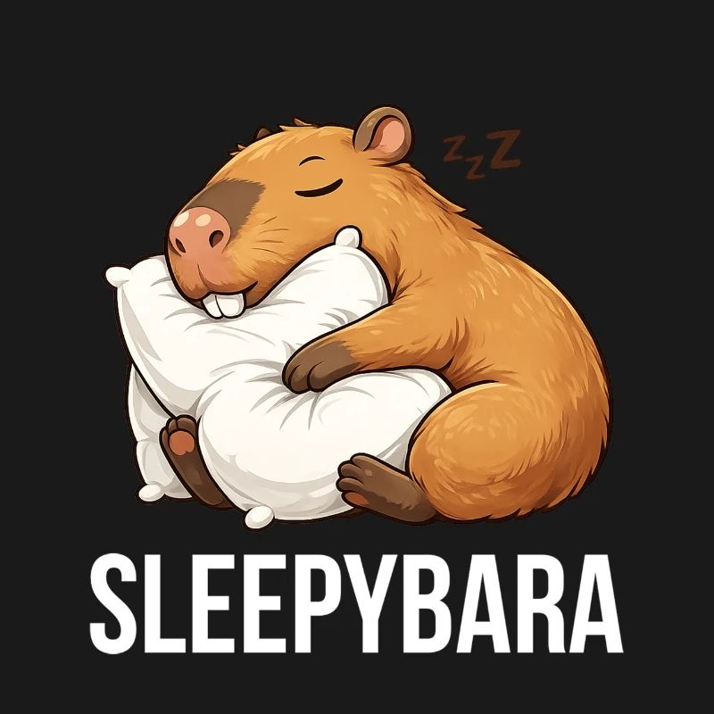 Capybara Sleeping Funny