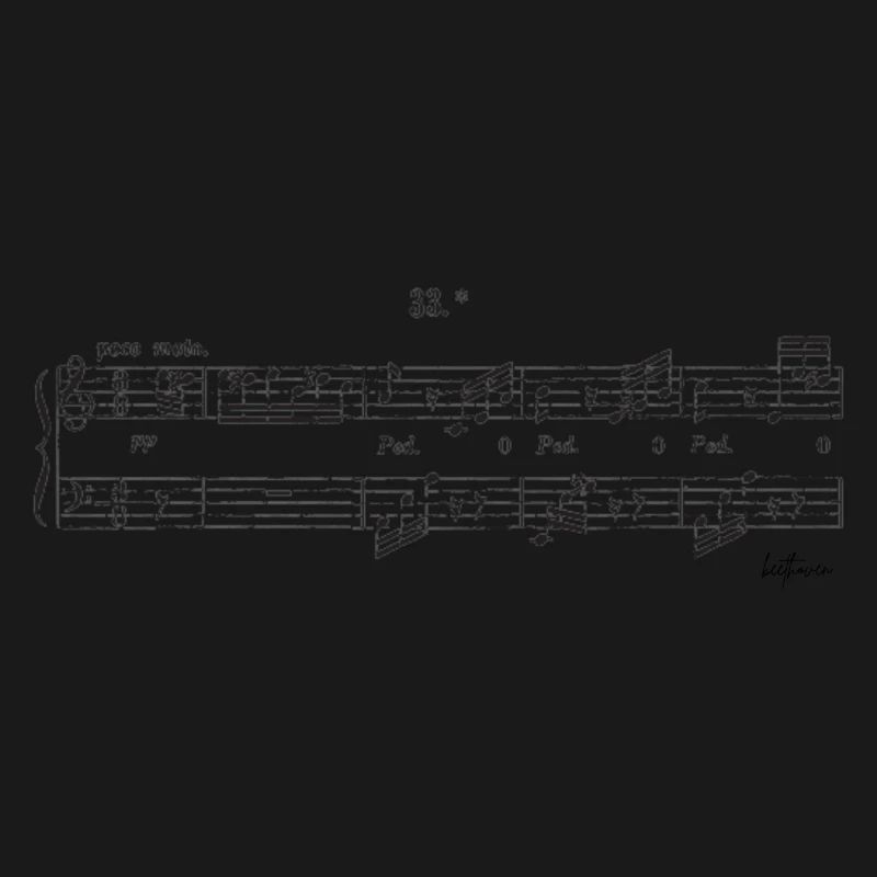 Conception de partitions de Beethoven pour Elise