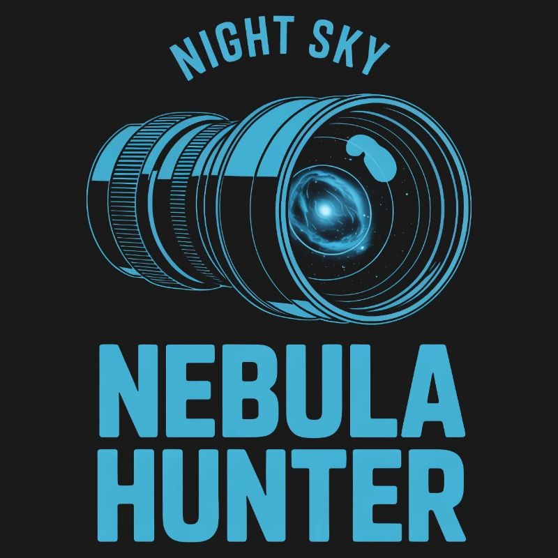 Nebula Hunter Night Sky Teleskop-Tee