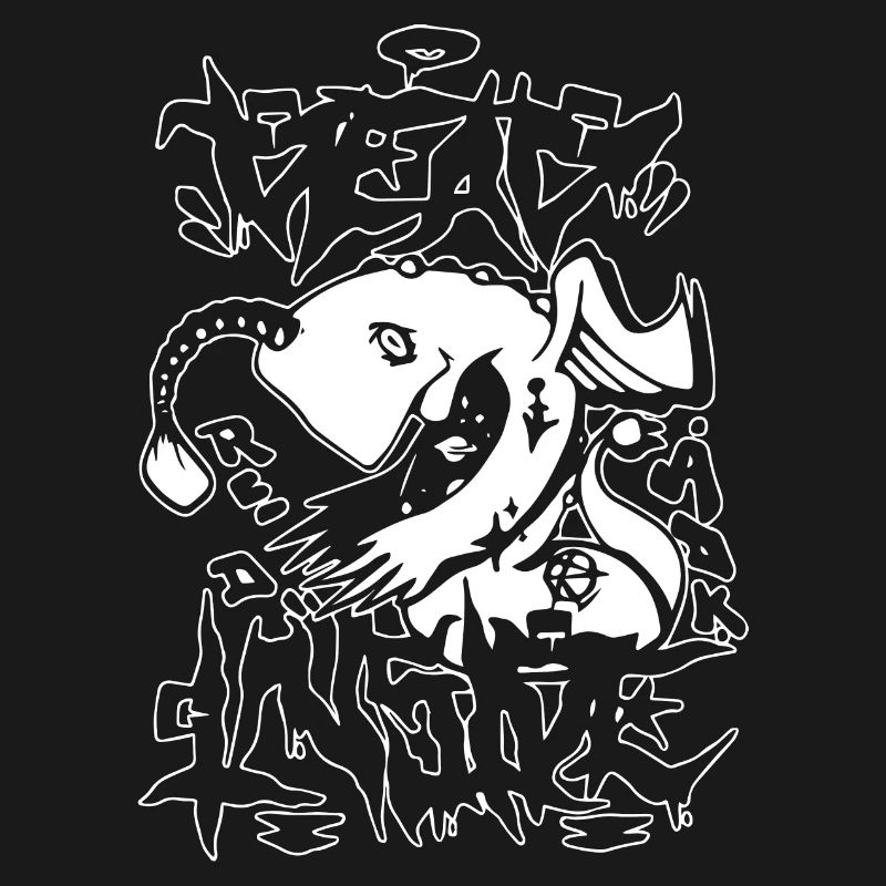 Conception de graffitis d’animaux rebelles