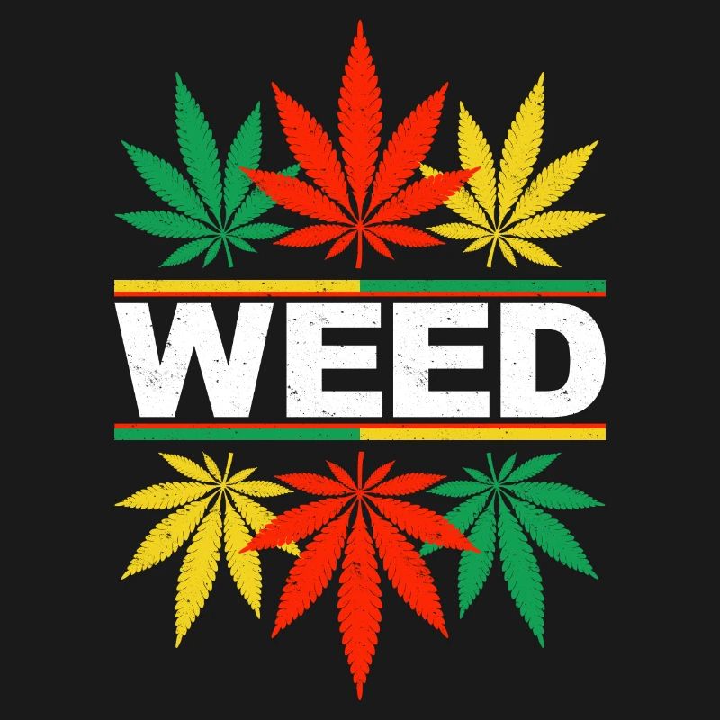 Vibrant Cannabis Leaf Pattern Design