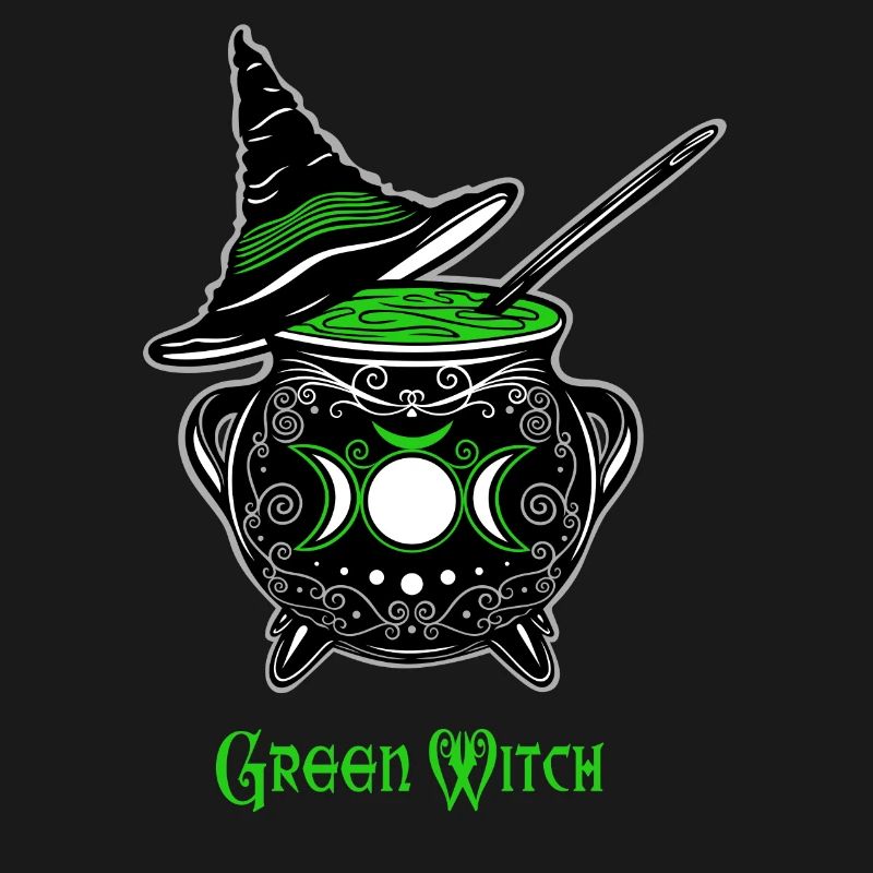 Cauldron Witch Green Witch Cauldron