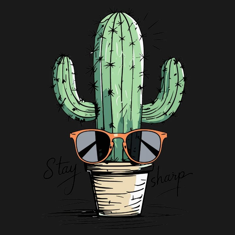 Conception de lunettes de soleil Cactus