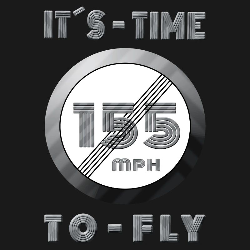 Temps de course 155 mph Design rétro