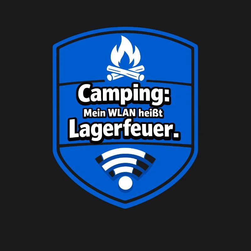 Feu de camp de camping