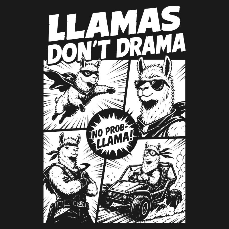 Llama Mode Action Comic