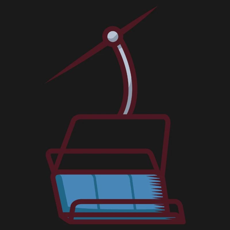 Abstrakte Illustration einer Seilbahn