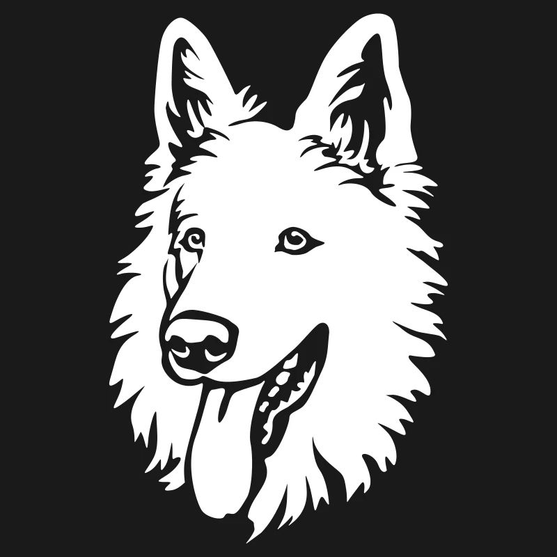 Schweizer Schäferhund Kopf "Black Edition"