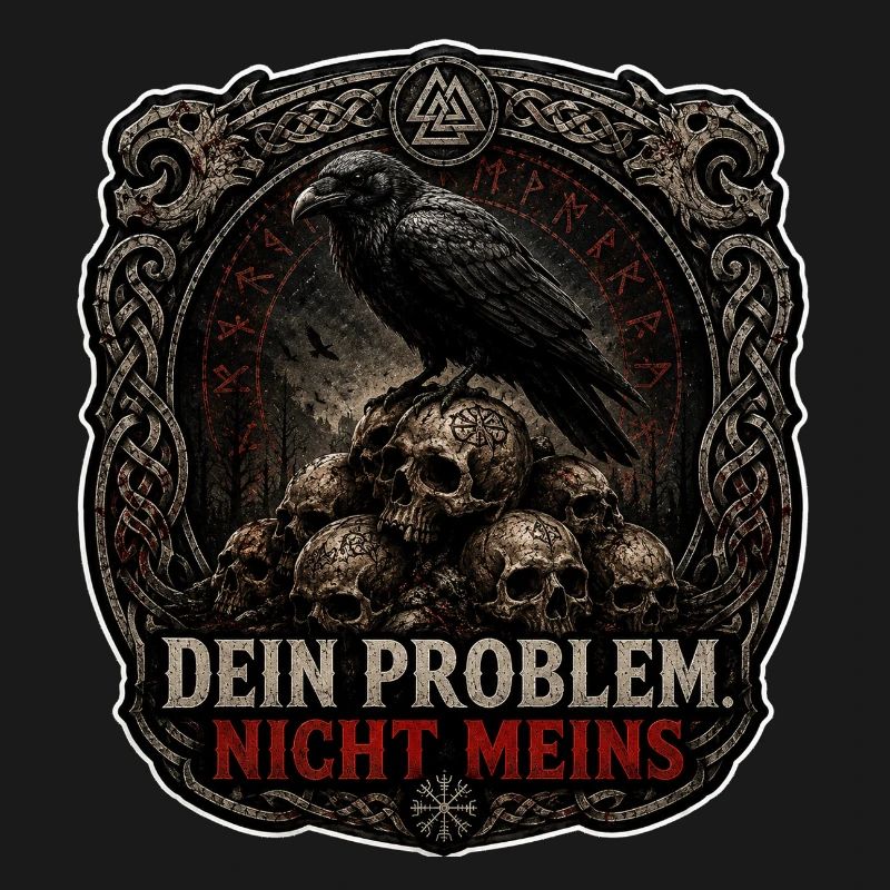 Dein Problem Nicht Meins Gothic Patch