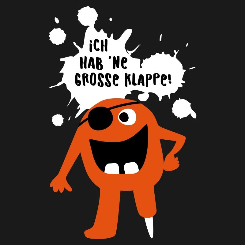 Monster große Klappe Großmaul Comic coole Quotes