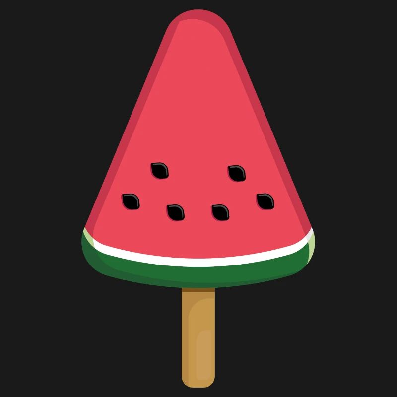 Tranche de popsicle à la pastèque