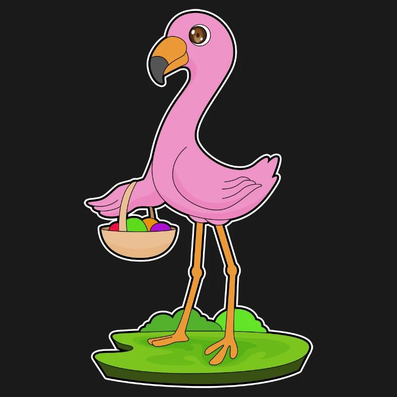 Flamingo Fruit Basket