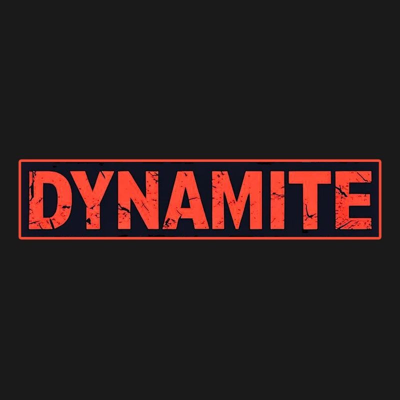 Dynamite Red Grunge Poster