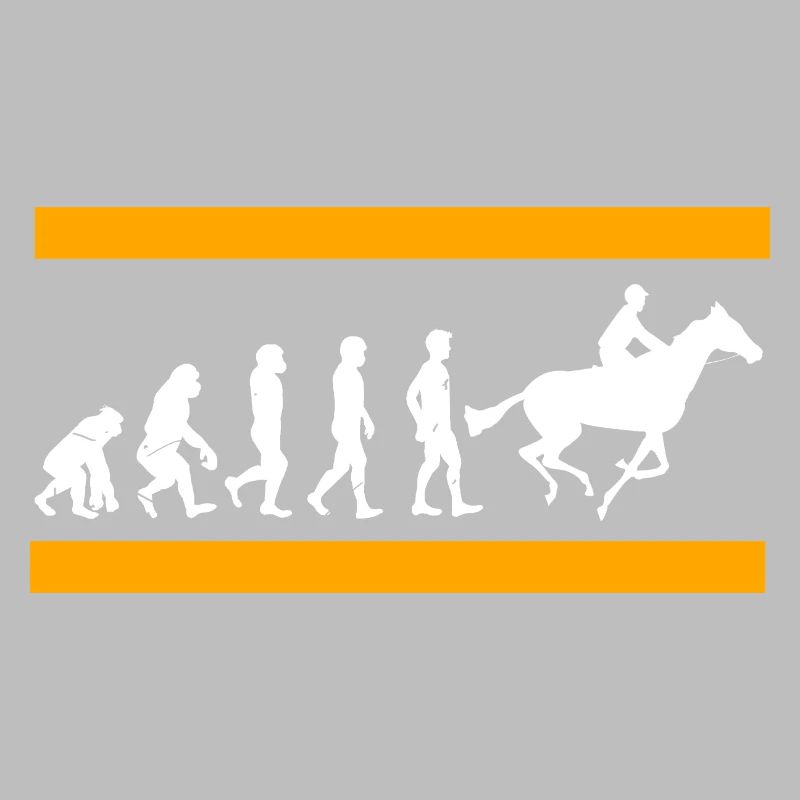 L’évolution humaine se termine dans la gloire des courses de chevaux