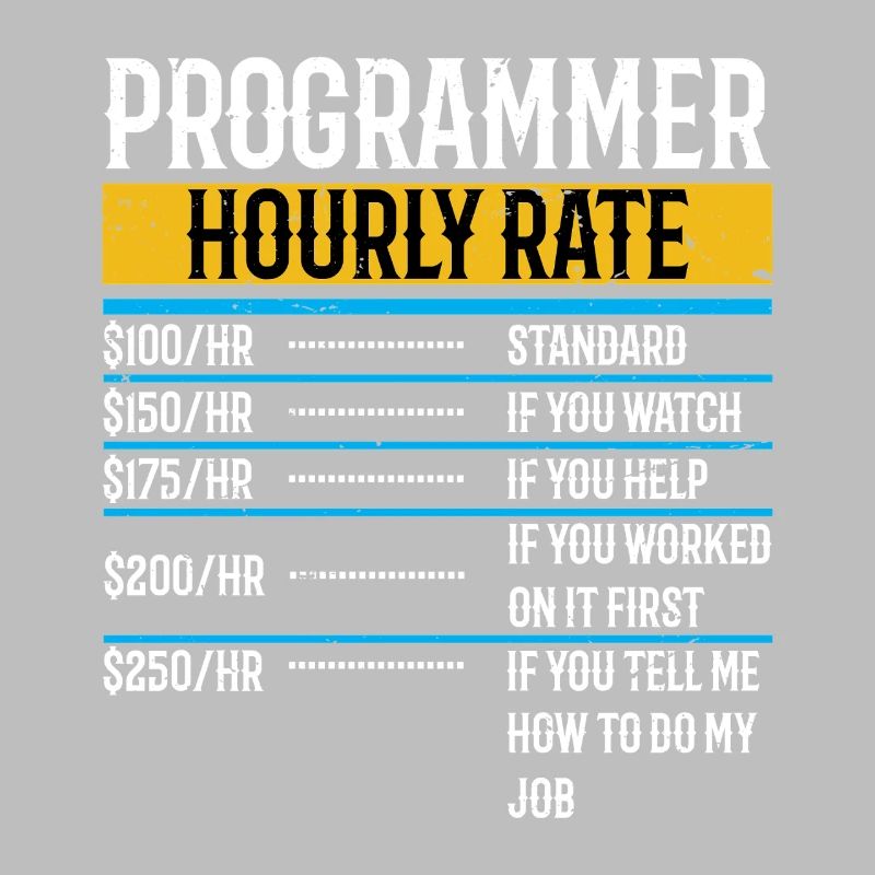 Programmer Funny Hourly Rate