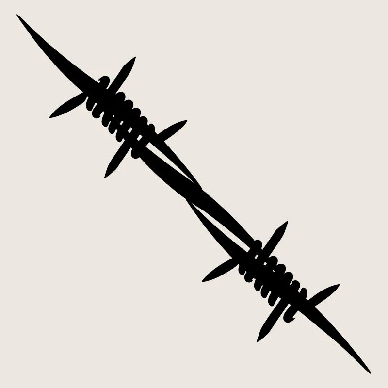Barbed wire coupling piece