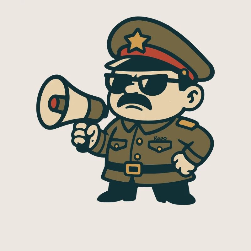 Retro Sergeant Megaphone