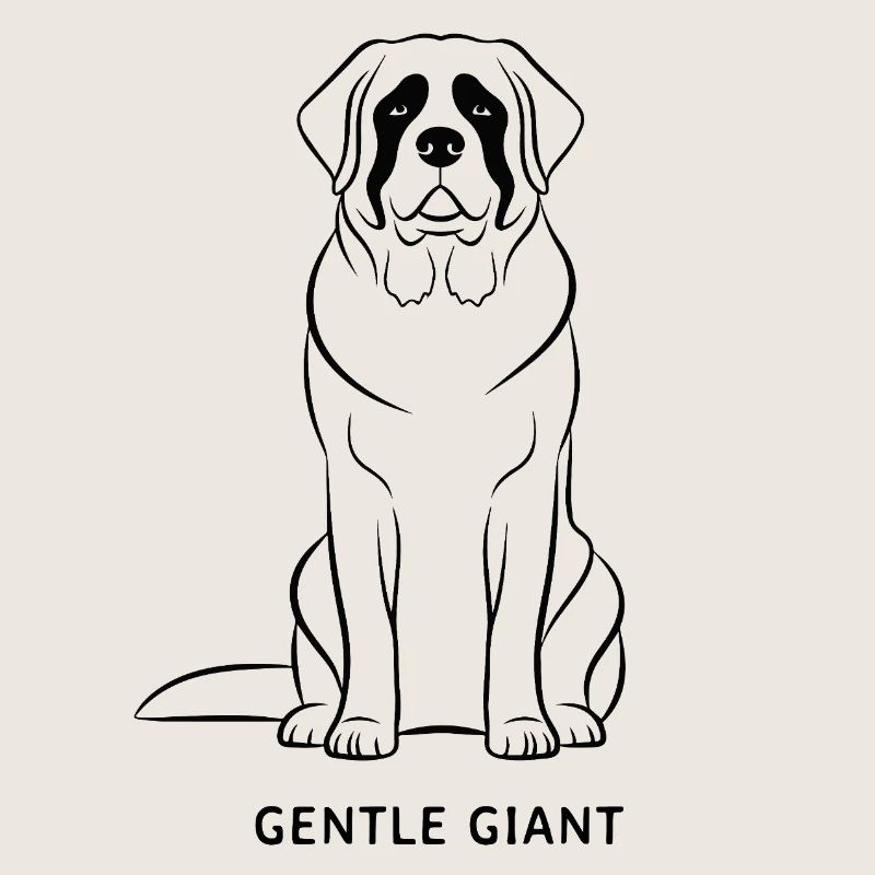 Saint Bernard, propriétaire de chien géant doux