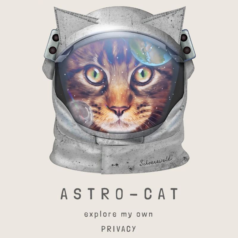 | de chat de l’espace Chat astronaute dans l’espace