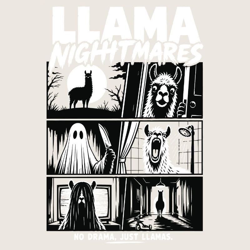Llama Nightmares Horror Comic