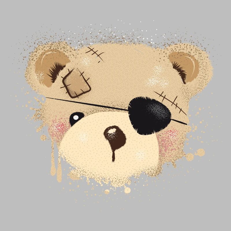 Nounours avec cache-œil