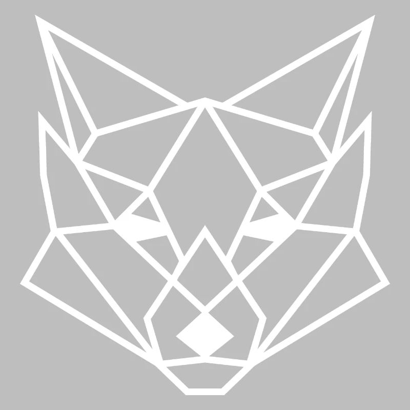 Geometric fox poly gift idea polygon