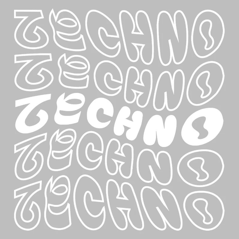 conception de logo géométrique ondulé techno