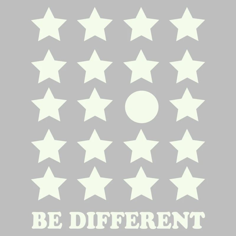 Be Different Star Grid Circle