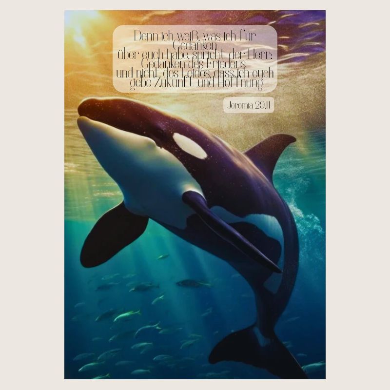 Orca Unterwasser Hoffnungsvers