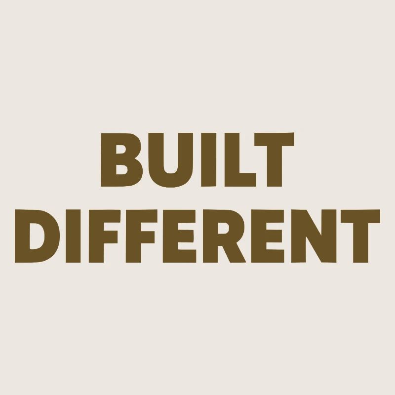 Typographie d’affirmation différente construite