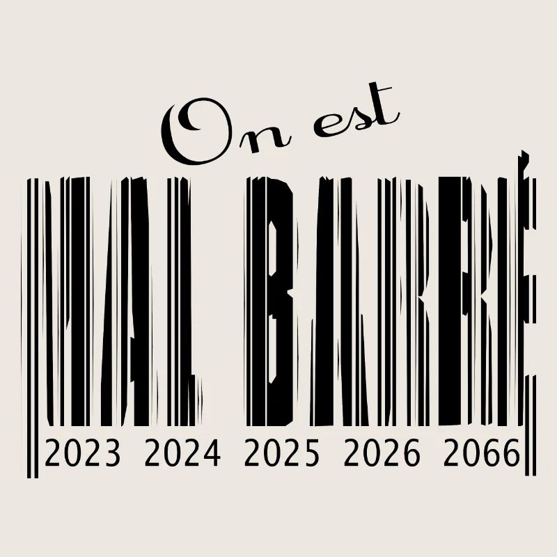 Schlecht durchgestrichener Barcode