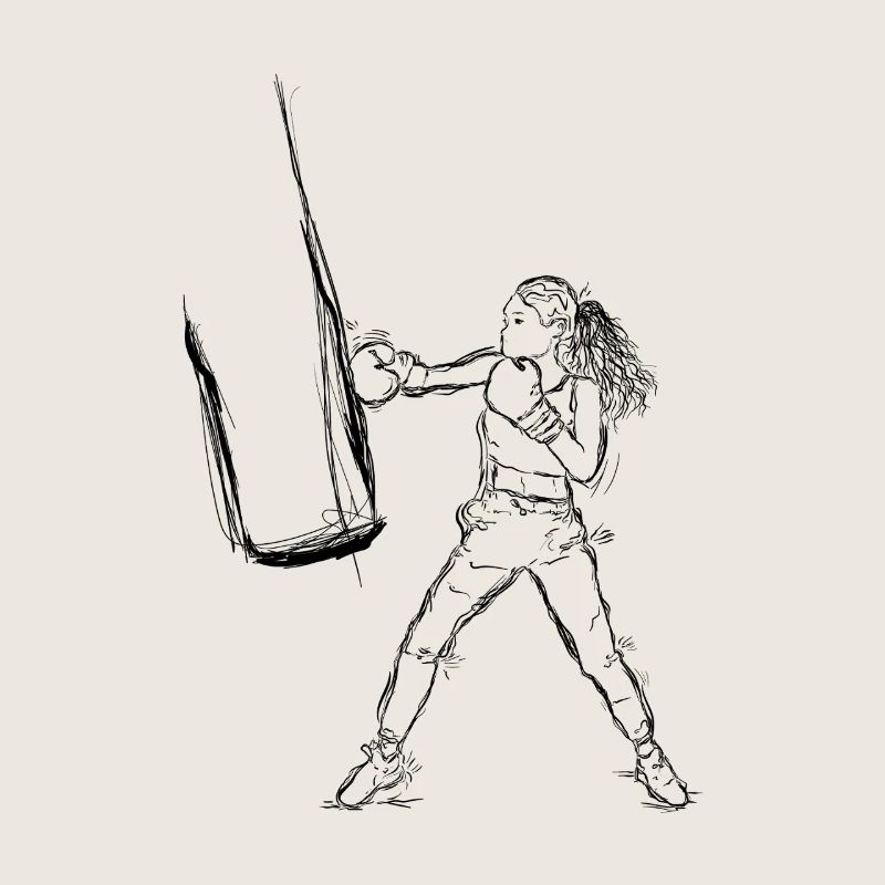 Boxeuse féminine