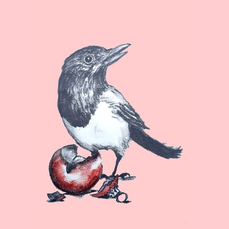 Pie avec ballon de Noël
