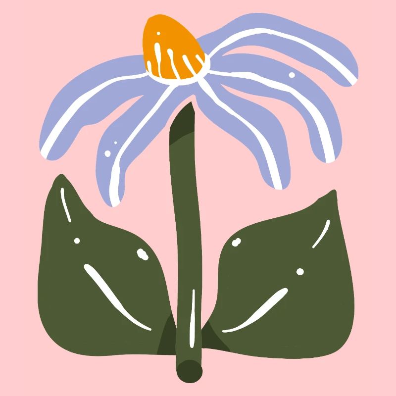 Stilisierte Wildblume