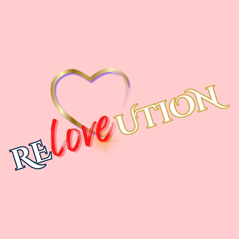 Liebevolution Coeur Rose Typo