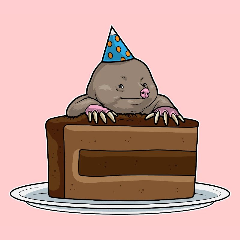 Mole Birthday Cake