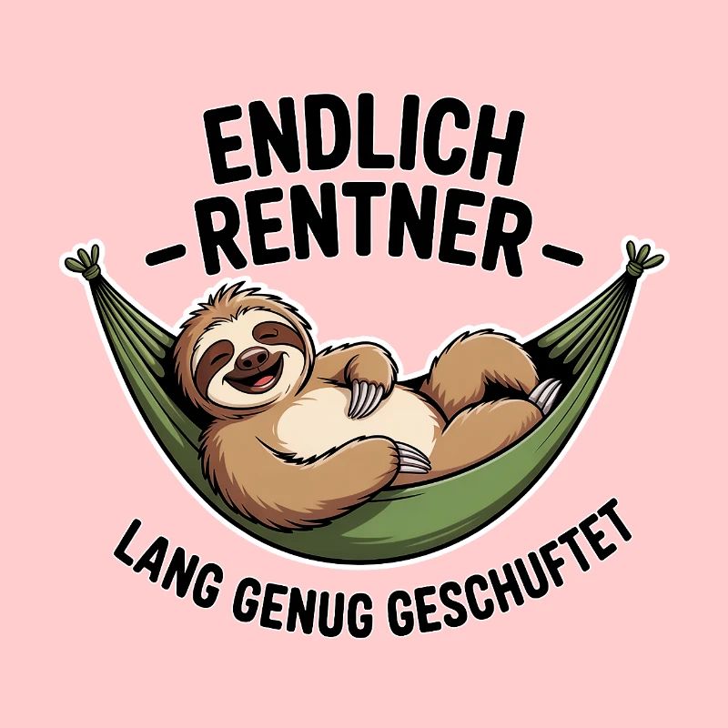 Endlich Rentner – Ruhestand, Spruch, Geschenkidee