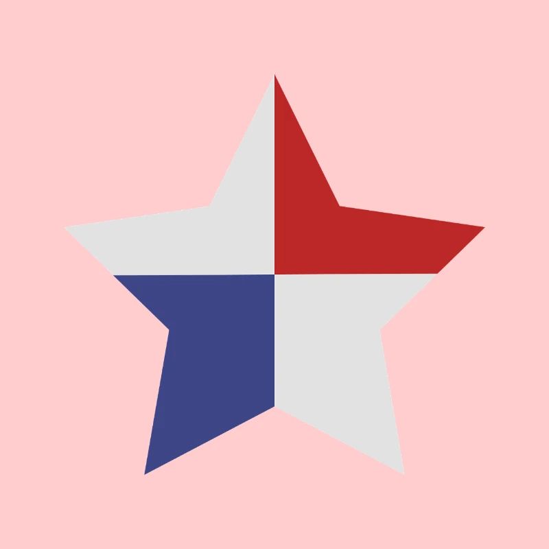 Drapeau en forme d’étoile du Panama