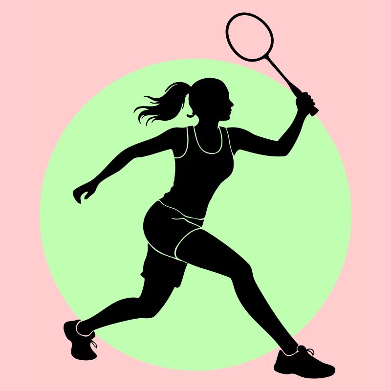 Badminton Player Forehand