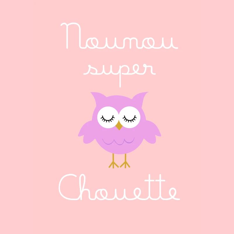 Nanny Super Eule (in weiß geschrieben)