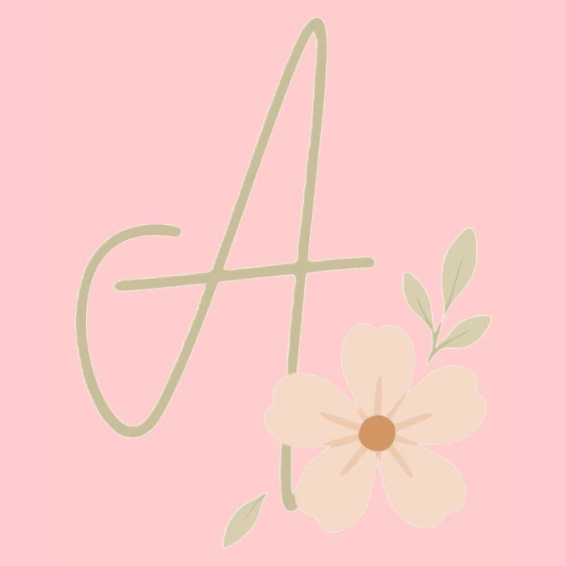 Monogramm Eine Blüte