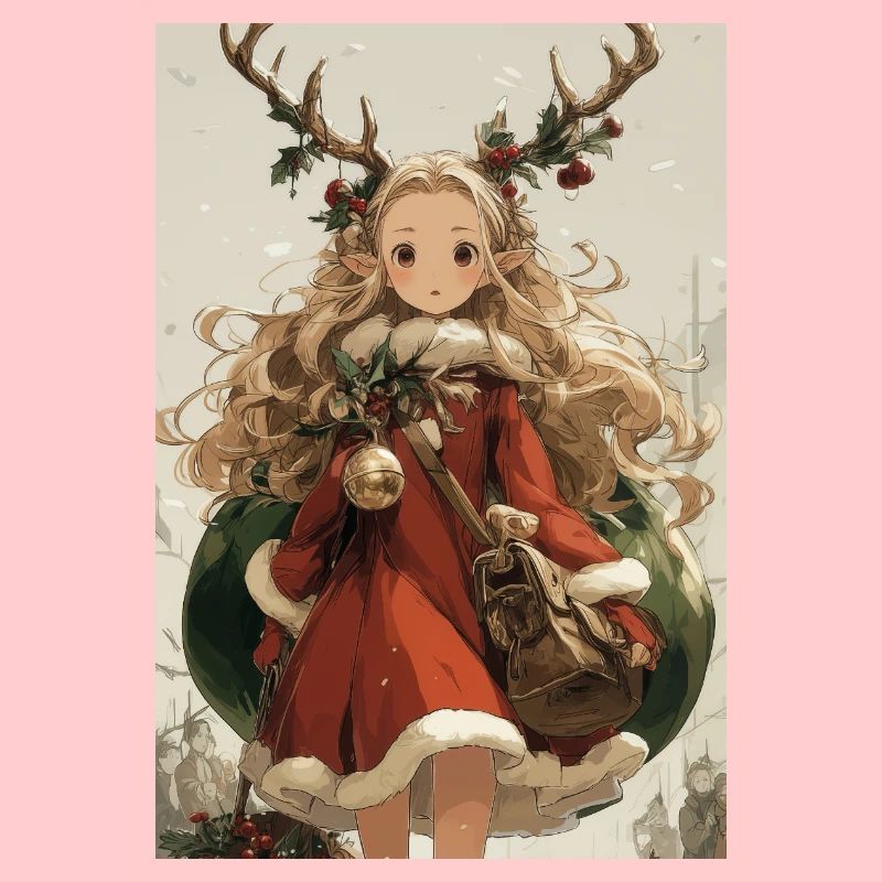 Elfe Cerf Noël