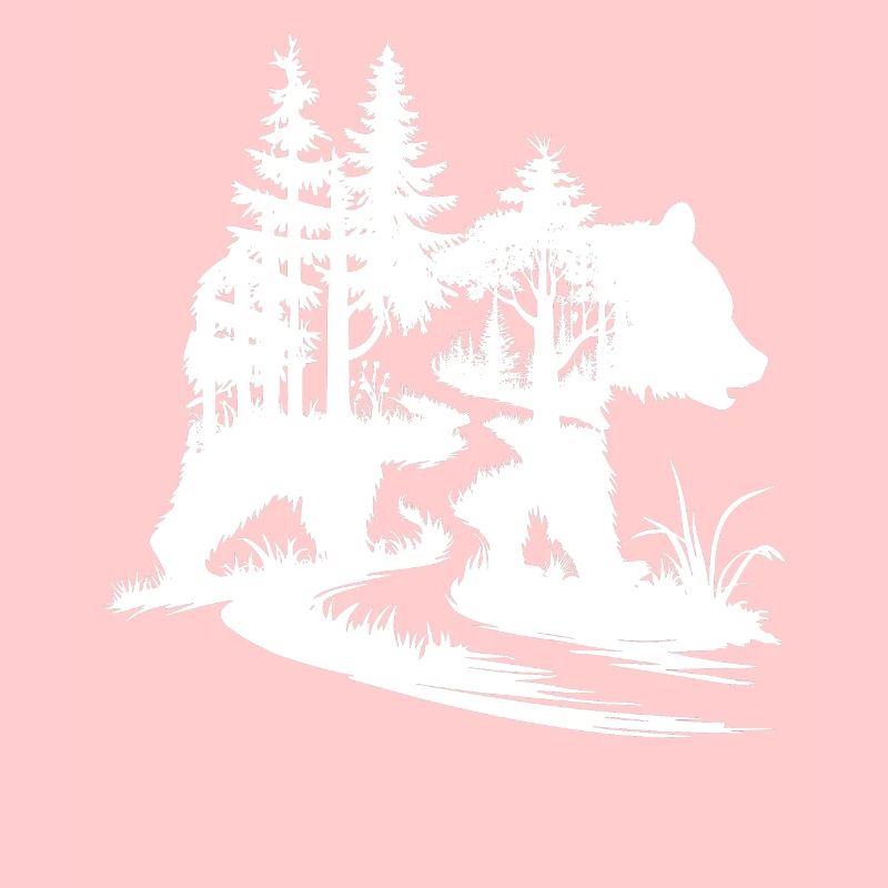 Bären Silhouette Wald Kunst